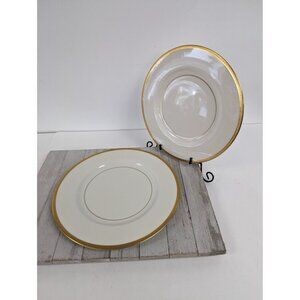 Vintage Set 2 Theodore Haviland China 10 3/4" Dinner Plate Corinth